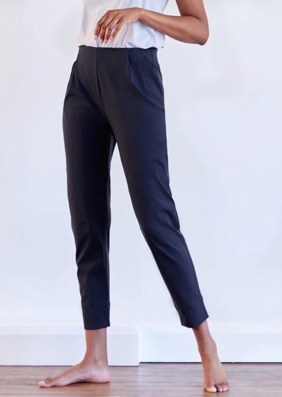 Aday Turn It Up Ankle Trouser Pant Navy Blue Size Medium
